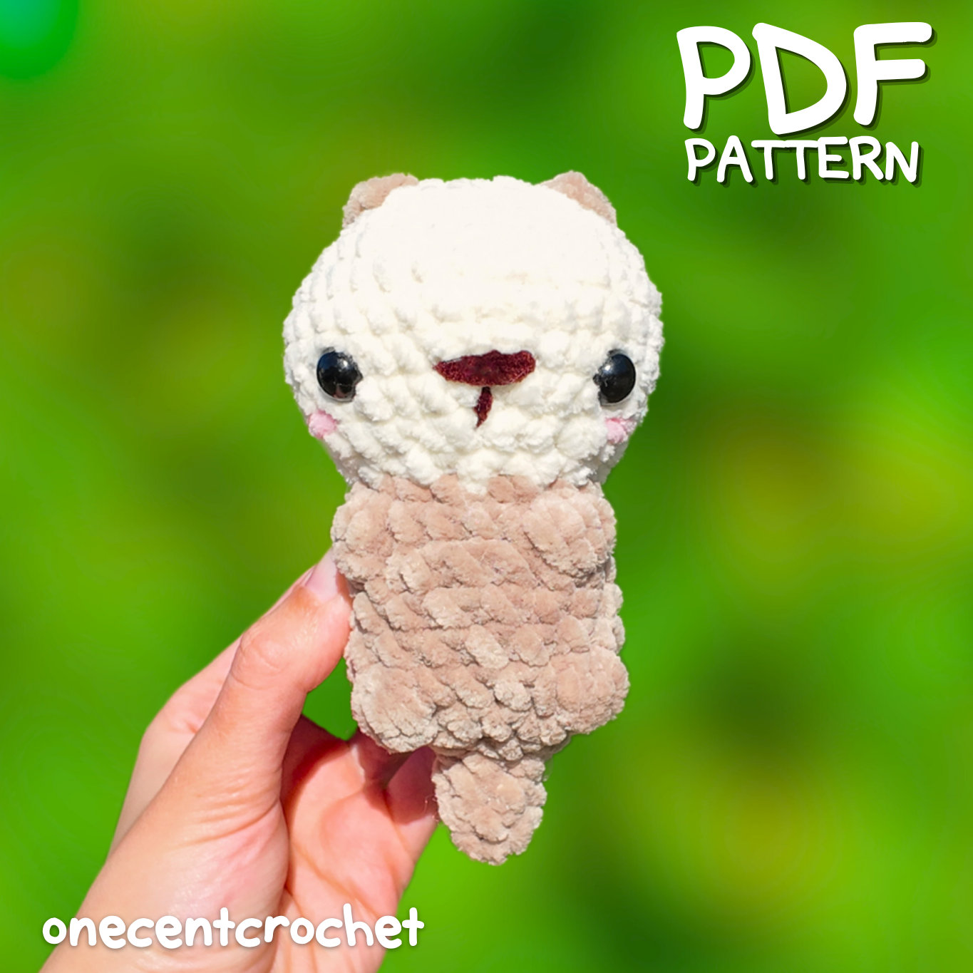 39 Otter Crochet Patterns for Cute Gifts, Nursery Decor, and Pocket-Sized Amigurumi 37 Crochet Otter Pattern Crochet Otter Plushie How