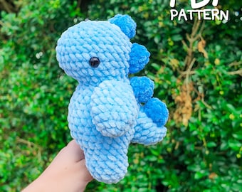 Schema Dinosauro all'uncinetto - Schema PDF Amigurumi T Rex all'uncinetto