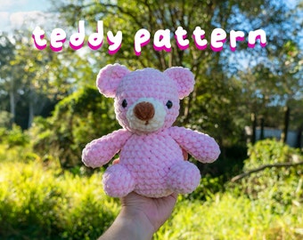 Crochet Bear Pattern PDF Pattern Amigurumi Teddy Crochet Pattern Teddy bear Pattern