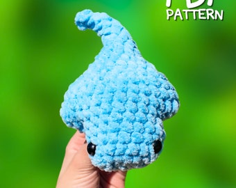 Wzór na szydełkową płaszczkę - Amigurumi Manta Ray Sea Creature Wzór na szydełkową figurkę