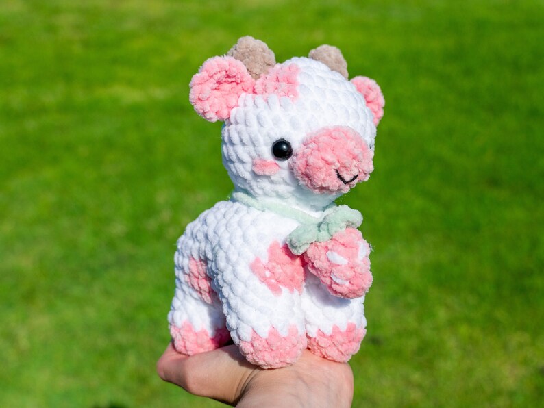 Patrón de Ganchillo 3n1 Vaca Patrón PDF Amigurumi Ganchillo Vaca imagen 6