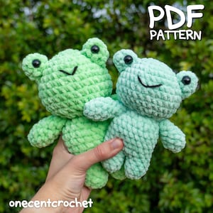 Crochet Frog Pattern, frog crochet pattern, frog plushie