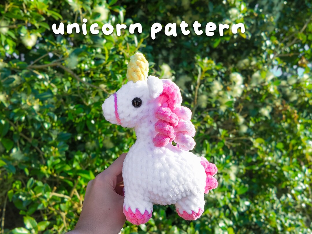 Unicorn Crochet Pattern Mini Unicorn Crochet Pattern Amigurumi Etsy