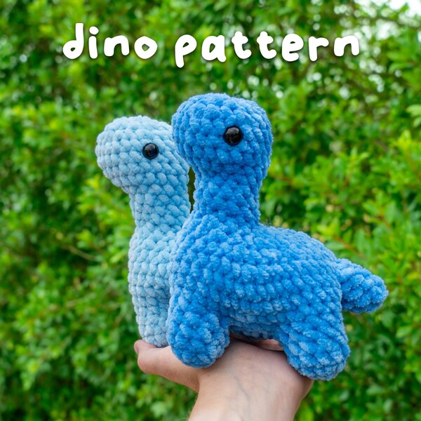 Dinosaur Crochet Pattern - Amigurumi Crochet Brontosaurus PDF Pattern