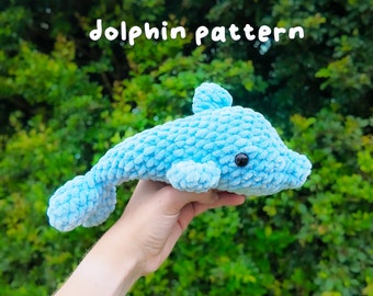 Patrón de delfines a crochet - Patrón de crochet Amigurumi Dolphin Sea Creature