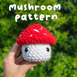NO SEW Crochet Mushroom Pattern - Amigurumi Mushroom