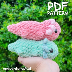 Axolotl Crochet Pattern - NO SEW Amigurumi Crochet Axolotl PDF Pattern