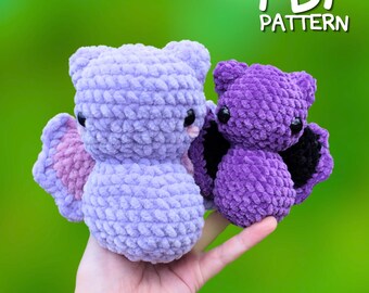 Crochet Bat Pattern - Amigurumi Halloween Bat Crochet Pattern