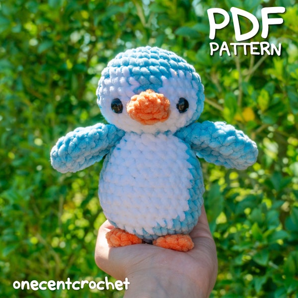 Crochet Pattern Penguin PDF Pattern Cute Penguin Pattern Amigurumi Plushie