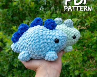 Gehaakt Stegosaurus patroon, dinosaurus haakpatroon, stegosaurus haakpatroon