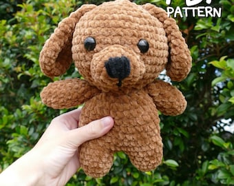 Dog Crochet Pattern, puppy pattern, amigurumi dog pattern