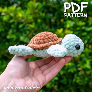 Turtle Crochet Pattern PDF Pattern Cute Turtle Pattern Amigurumi Tortoise Plushie