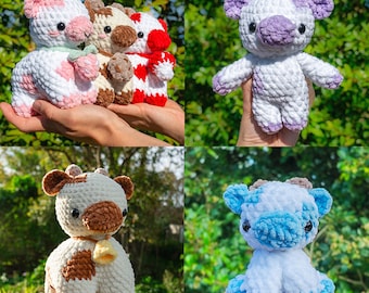 4n1 Cow Pattern Bundle - Crochet Pattern Bundle