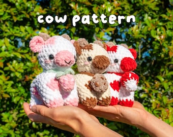 3n1 Kuh Häkelanleitung - Amigurumi häkeln Kuh PDF Pattern