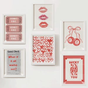 College Wall Posters Red