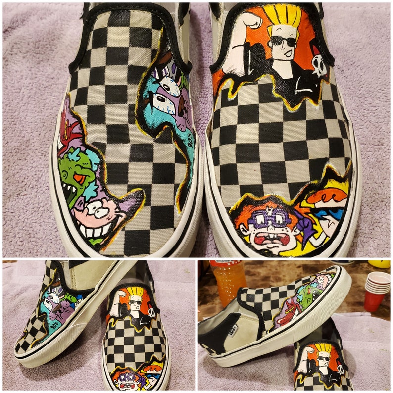 Custom Shoes/ Hand Painted /vans Shoes/ Made to Order/ Etsy