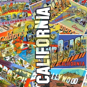 California postcard wrap 20oz straight tumbler png wrap