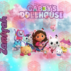 Gabby&#39;s Dollhouse 20oz tumbler png wrap