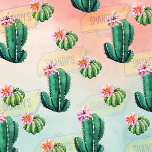 Cactus png wrap/ straight 20oz tumbler