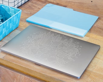 New York City Squarish Design Laser Files for Engraving