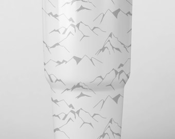 Mountain Scenery Full Wrap Design Laser Files for Tumblers, Bottles, Cups or Glasses