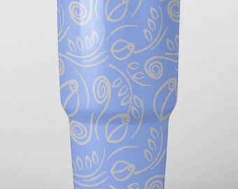 Flower Sketch 2 Full Wrap Design Laser Files for Tumblers, Bottles, Cups or Glasses