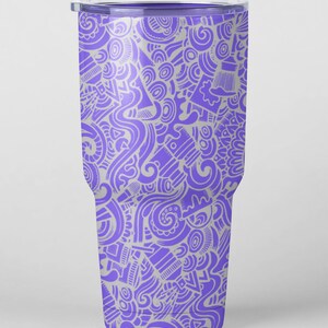 Artist Full Wrap Design Laser Files for Tumblers, Bottles, Cups or Glasses