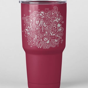 70&#39;s Retro Squarish Design Laser Files for Engraving