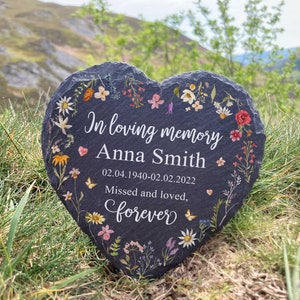 Benutzerdefinierte Gedenkstein für drinnen, draußen, Verlust eines geliebten Menschen, Fehlgeburtenstein, Familienverlustsympathie, in Erinnerung an Mama Papa, Baby-Denkmal