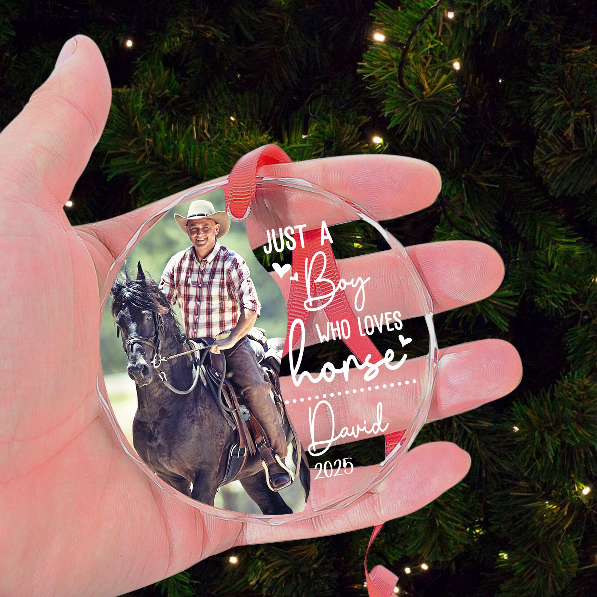 Personalized Horse Racing Ornament
