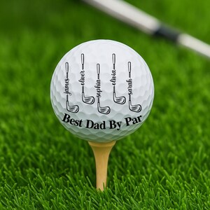 Custom Golf Balls, First Fathers Day Golf Balls, New Dad Gift, Golf Gift, Gift for Father, Dad Golf Ball, Fathers Day Gifts, Best Dad By Par