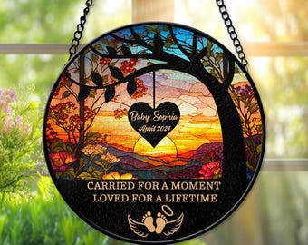 Custom Baby Memorial Suncatcher, Miscarriage Gifts For Mothers, Infant Loss Gifts, Stillborn Memorial Gift, Loss Of Baby Gift, Sympathy Gift