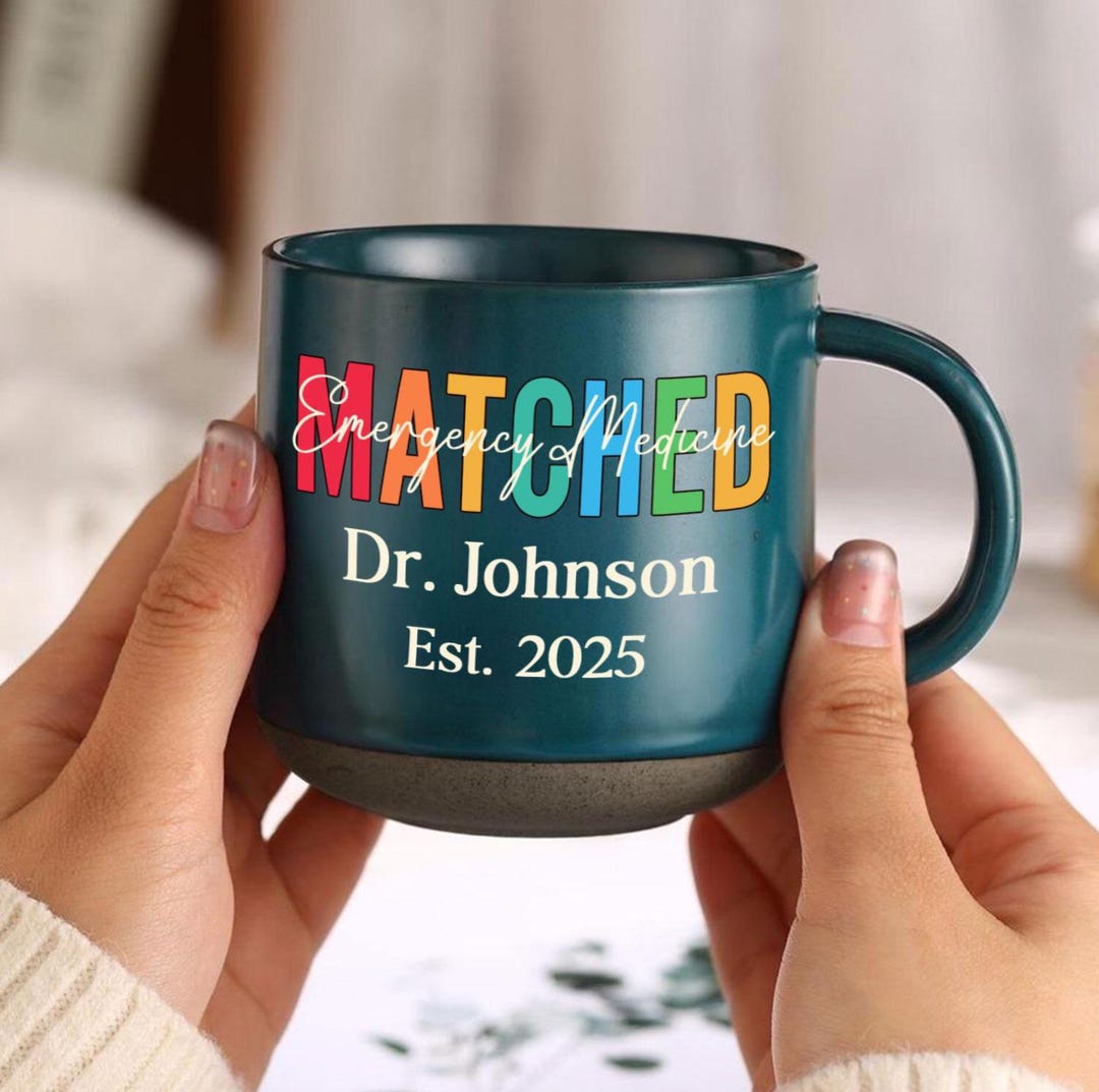 Personalized Matched to Emergency Medicine Graduation Pottery Mug ...