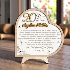 Custom Retirement Gift 2 Layer Wooden Frame, Retirement Home Decor Retirement Keepsake Gift For Coworker Leaving gift Retirement Wooden Sign