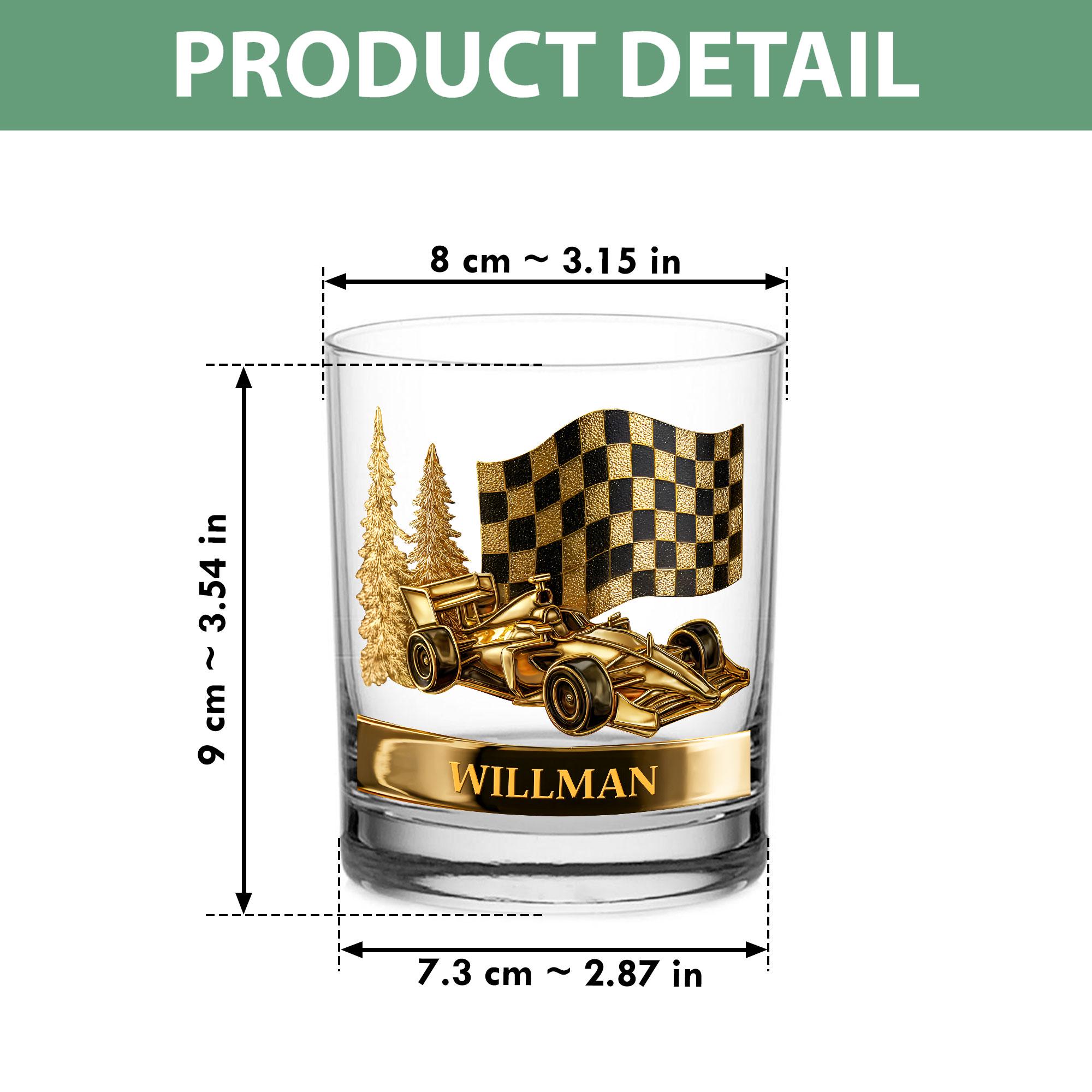 Custom Race Car Whiskey Bottle and Glass Set, Car Racing Barware Gift, Racing Whiskey Set for Men, Custom Driver Gift,Fast Car Lover Present