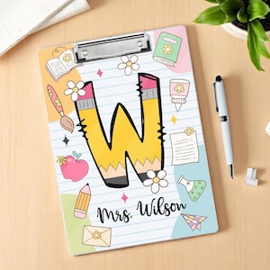 Personalized Clipboard for Teacher, Teacher Appreciation Gift, Thank You Teacher Gift, End of Year Gift, Grad Teacher, Back To School Gift