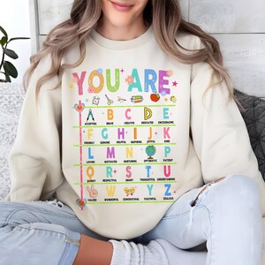 Lehrer du bist Bibel TShirt / Sweatshirt, Wertschätzung Lehrer Geschenk von Studenten, Lehrer du bist Geschenk, Motivationsbrief Shirt