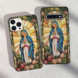 Our Lady of Guadalupe Tough Cases, Virgin Mary Phone Case, Virgen Gift, Catholic Gift, Mama Mary Phone Case, Religious Gift