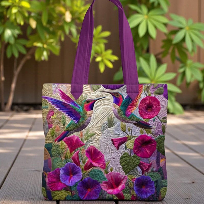 Quilted Bag Hummingbird - Etsy