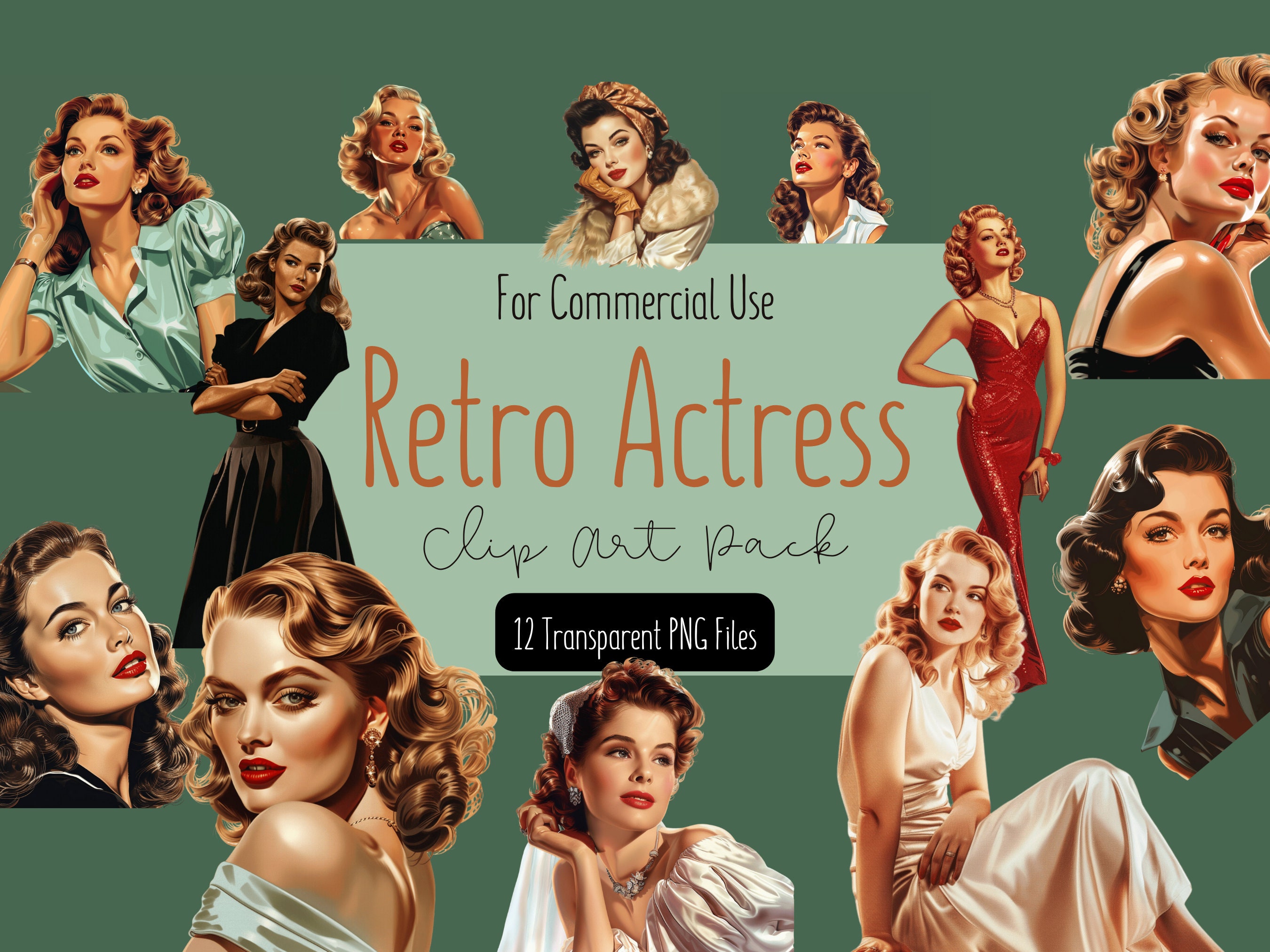 1950s Actress - Etsy UK