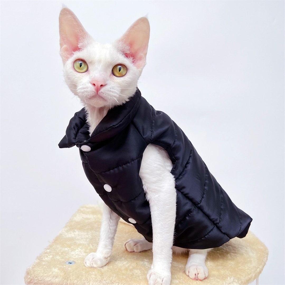 Sphynx Cat Winter Clothes Puffer Jacket 4 Colors Down Jacket Etsy