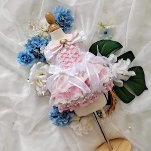Halloween Dog Princess Costume Sleeping Beauty Inspired Pink Dress Pet Gown Custom Size