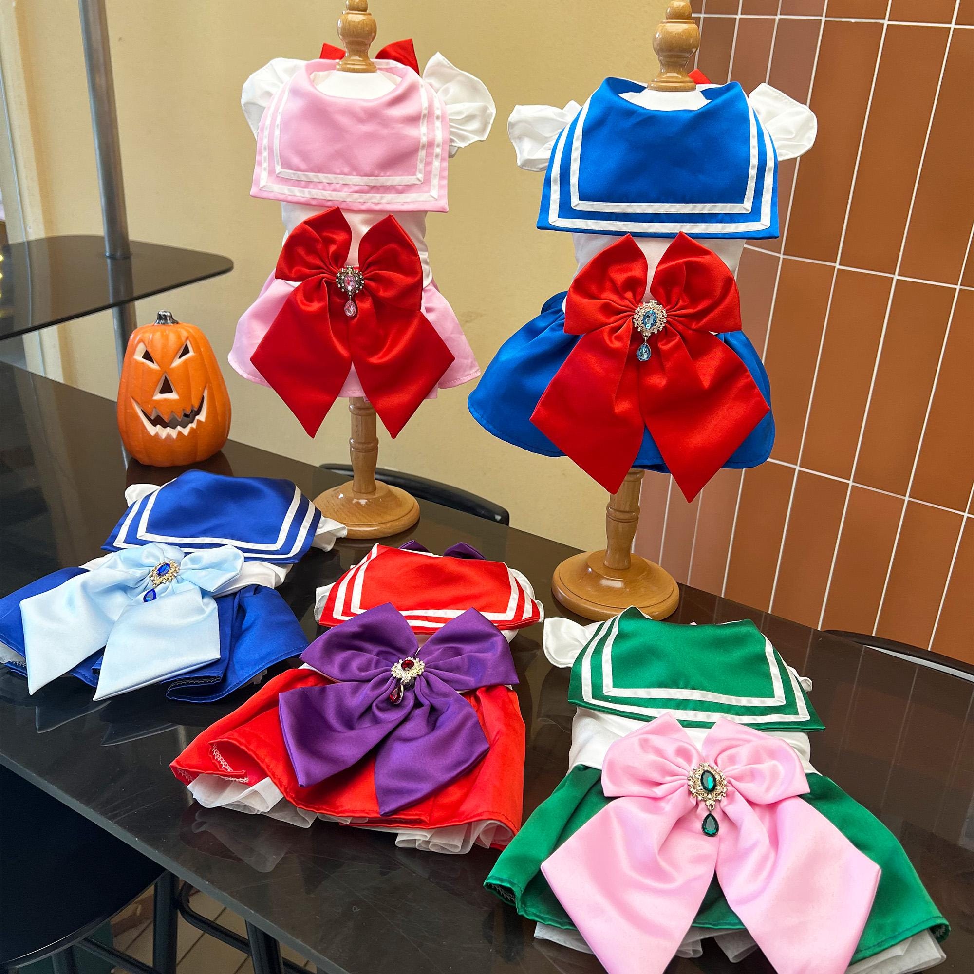 Customizable Sailor Scouts Dog Dress Halloween Costume Sailor Scouts Inspired Cosplay Outfit for Large Dogs and Cats Pets Clothes Birthday Etsy