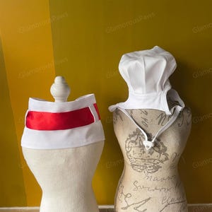 Cat Chef Bandana Bib with Chef Hat, Dog Chef Costume Pet Halloween Outfit, Cook Uniform for Cats and Dogs, Funny Costume Pet Cosplay Clothes image 8