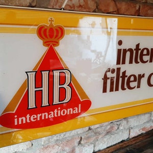 HB cigarette illuminated advertising board