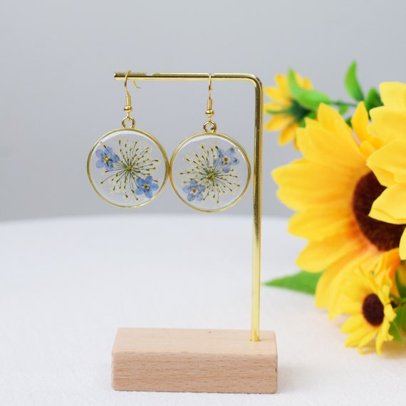 Handmade on sale flower earrings