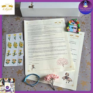 Carta del Hada de los Dientes, Cartas Personalizadas de Lillybelle el Hada de los Dientes, cartas de hadas para tu hijo, carta de hadas personalizada