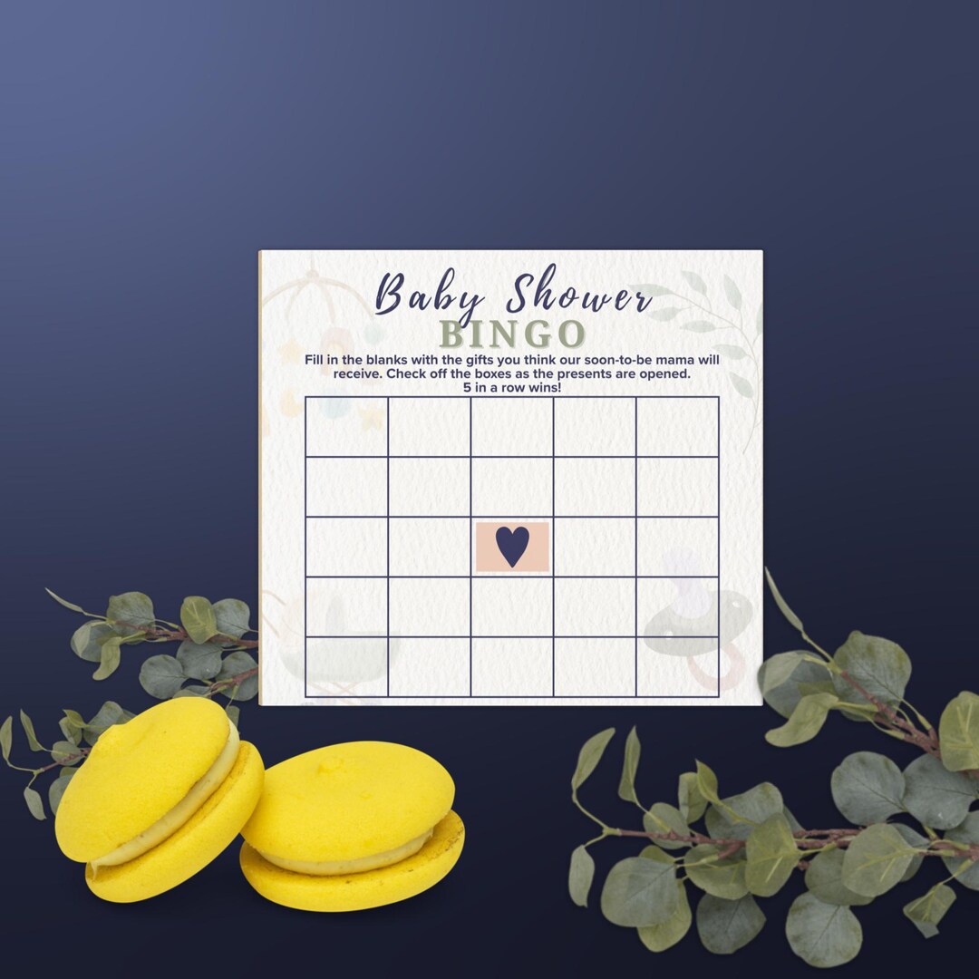 Baby Shower Bingo Game – Floral Notepad Design, Ready-made - Etsy