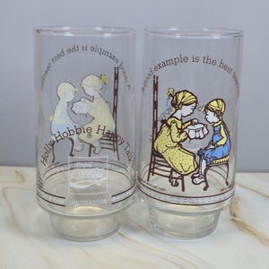 Vintage Coca-Cola Glass featuring Holly Hobbie &#39;Happy Talk&#39;, American Greetings Limited Edition Collectible