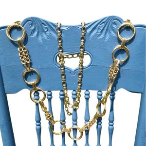 Vintage Fashion Belts Chain Link  lot Adjustable Retro Women&#39;s fashion 60-70&#39;s